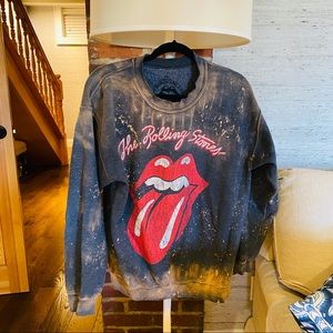 Distressed Vintage Rolling Stones Sweatshirt